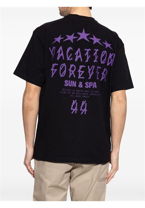 T-shirt a maniche corte con stampa in nero 44 label group - uomo 44 LABEL GROUP | B0030556FA582P640
